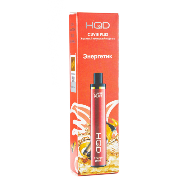 Одноразовая электронная сигарета HQD Cuvie Plus Energy Drink (Энергетик) 1200 затяжек в Хабаровске