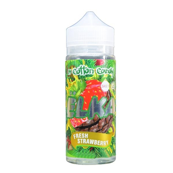 Жидкость Cotton Candy ЁLKA FRESH STRAWBERRY (Хвоя С Мятой И Клубникой) (120 мл, 0 мг/мл) в Хабаровске