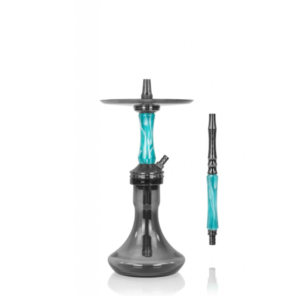 Кальян Ocean Hookah Kaif Small 2 (черный,бирюзовый, 53 см) в Хабаровске