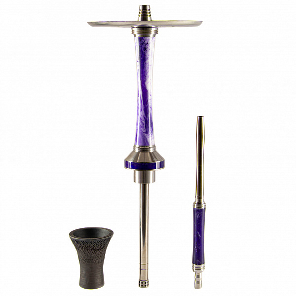 Кальян Tortuga Рейнджер PRO (Белый,Фиолетовый, 50 см) в Хабаровске