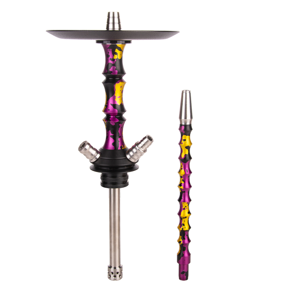 Кальян Mamay Customs Asian Micro Special Anod Пурпурно Золотой Камуфляж в Хабаровске