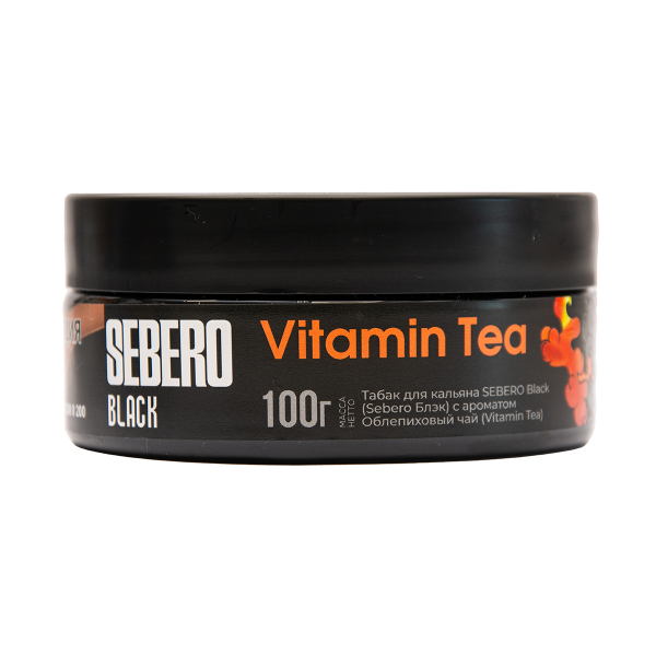 Табак Sebero Black Vitamin Tea Облепиховый Чай 100 грамм в Хабаровске