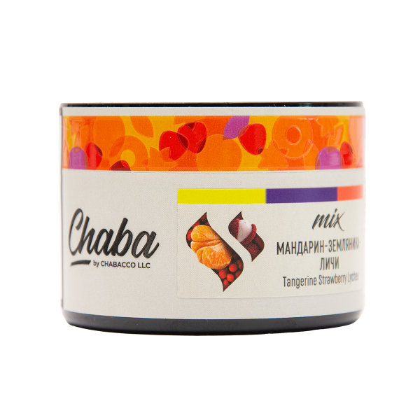 Безникотиновая смесь Chaba Mix Tangerine Strawberry Lychee Nicotine Free 40 грамм в Хабаровске