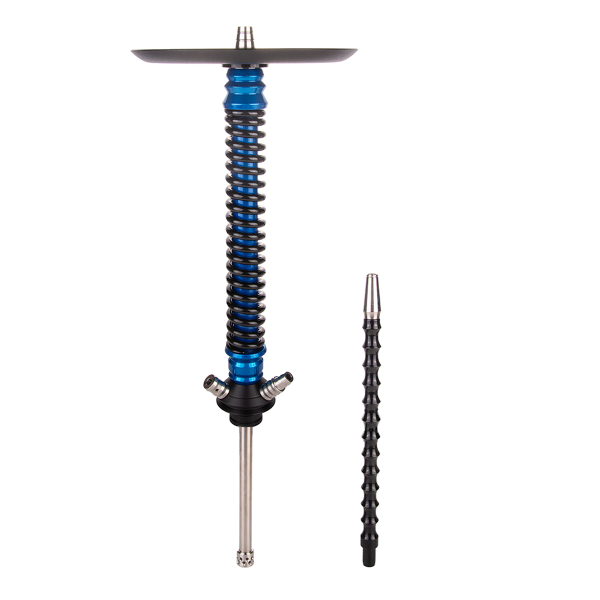 Кальян Mamay Customs Coilover Большой  Голубой Лак Чёрный в Хабаровске