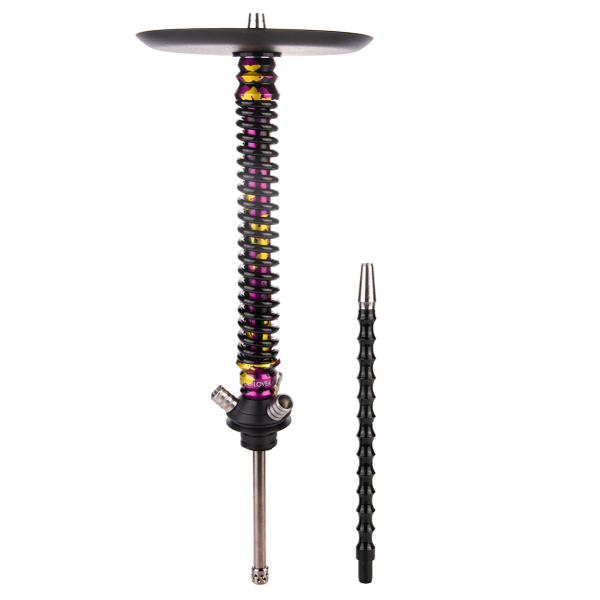 Кальян Mamay Customs Coilover Большой   Пурпурный/золотой Камуфляж Чёрный в Хабаровске