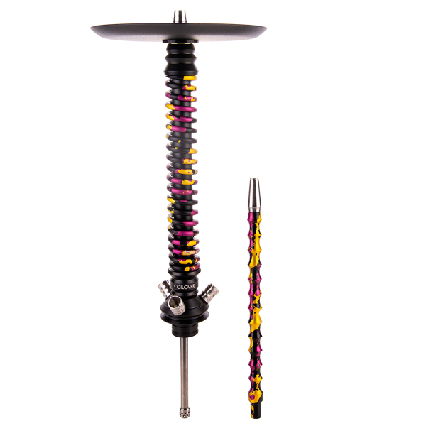 Кальян Mamay Customs Coilover Большой   Чёрный Пурпурный/золотой Камуфляж в Хабаровске
