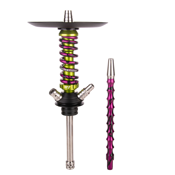 Кальян Mamay Customs Coilover Micro   Салатовый Сплеш Пурпурный в Хабаровске