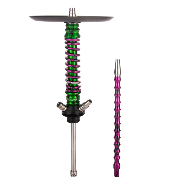 Кальян Mamay Customs Coilover Mini   Зелёный Сплеш Пурпурный Сплеш в Хабаровске