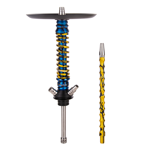 Кальян Mamay Customs Coilover Mini   Синий Сплеш Золотой Сплеш в Хабаровске