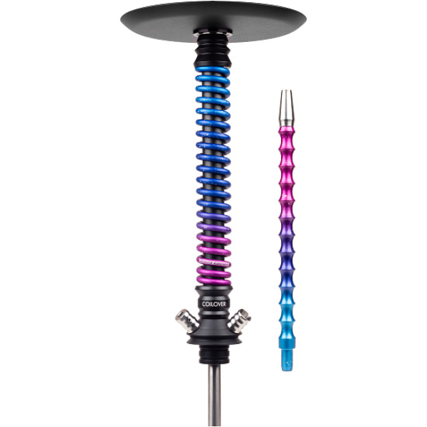 Кальян Mamay Customs Coilover Big Anod Черный Мат Blue Space в Хабаровске