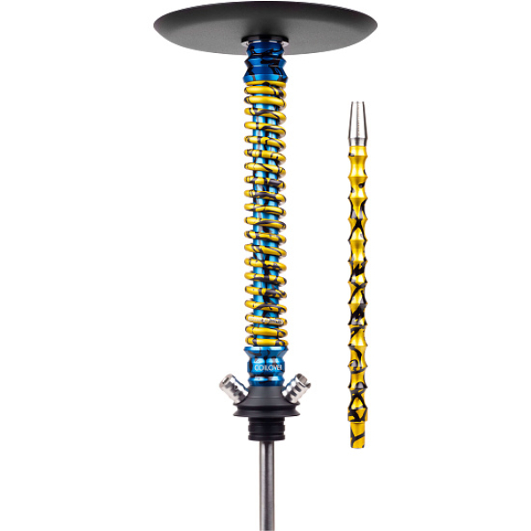 Кальян Mamay Customs Coilover Big Anod Special Blue Splash Gold в Хабаровске