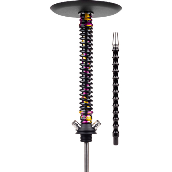 Кальян Mamay Customs Coilover Big Anod Special Purple Gold Camo Черный Глянец в Хабаровске