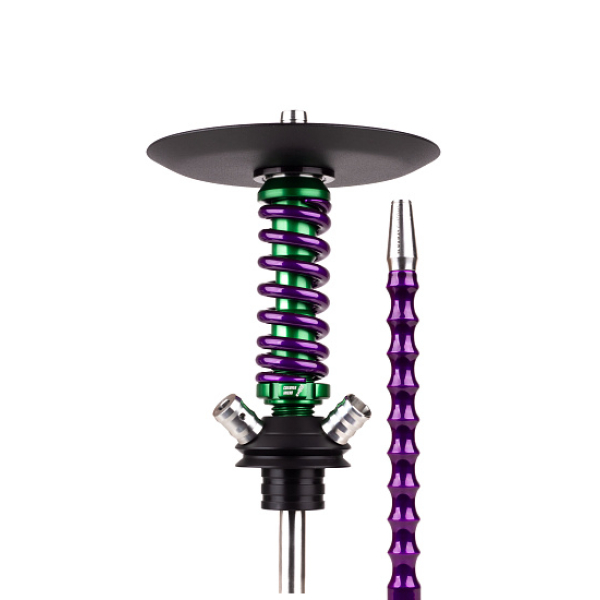 Кальян Mamay Customs Coilovers Micro Anod Green Фиолетовый Лак в Хабаровске