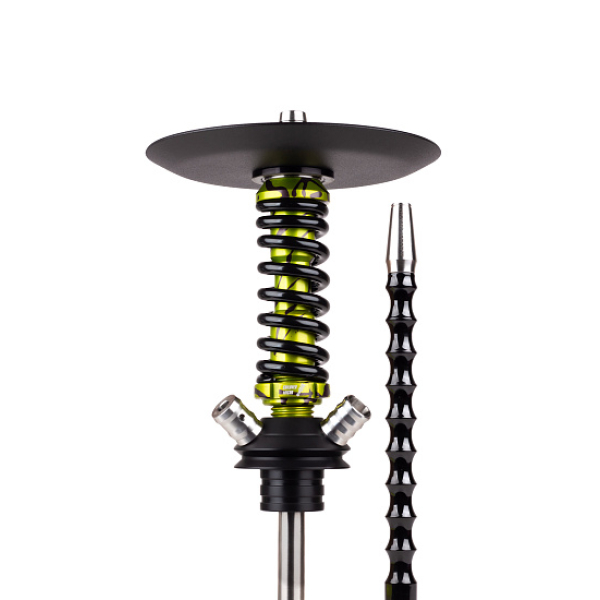 Кальян Mamay Customs Coilovers Micro Anod Oliva Splash Черный Глянец в Хабаровске