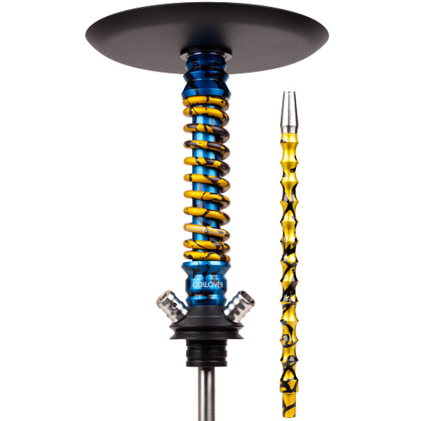 Кальян Mamay Customs Coilovers Mini Special Anod Blue Splash Gold в Хабаровске