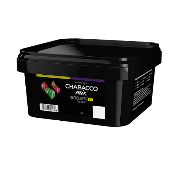 Бестабачная смесь Chabacco Mix Sour Jelly 2.0 Кислое Желе Medium 200 грамм в Хабаровске